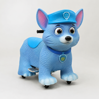 Vélo à pédales pour enfants Joy2fun en forme d'animal simulé, avec une longue autonomie de batterie et adapté à une utilisation en extérieur.