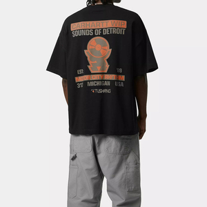 T-shirt Vintage Punk impermeabile personalizzata in cotone 35% di poliestere 65% con disegni sul retro <span class=keywords><strong>a</strong></span> - Product Image 1