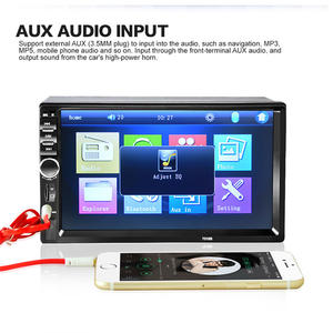 <span class=keywords><strong>Autoradio</strong></span> universel 2DIN 7 pouces avec écran tactile, Mirror Link/FM/TF/BT/MP5, lecteur DVD et caméra de recul - Product Image 4