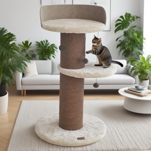 Le luxe trois niveaux <span class=keywords><strong>chat</strong></span> Condo maison <span class=keywords><strong>arbre</strong></span> meubles <span class=keywords><strong>chat</strong></span> plate-forme <span class=keywords><strong>chat</strong></span> jouer poste anti-rayures protecteur - Product Image 1