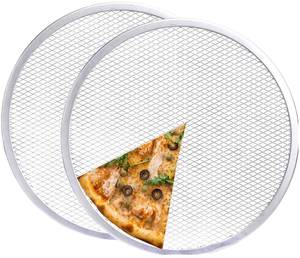 Bakest 7 to 20 Inch Perforated Aluminum Alloy Pizza <b>Stand</b> Screen Baking <b>Pan</b> - Product Image 1