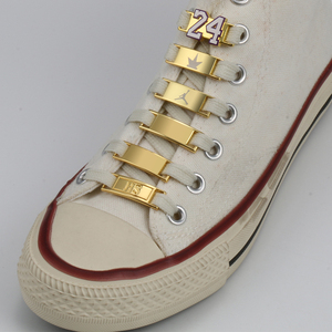 Zapatillas deportivas de moda para hombre, con cierre de encaje dorado para cordones - Product Image 6