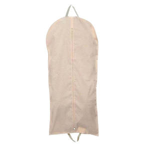 थोक उच्च गुणवत्ता वाले भारी शुल्क कैनवास कपास लुभावनी फोल्डेबल परिधान बैग पर्यावरण के अनुकूल सूट कवर कपड़े रक्षक बैग - Product Image 2