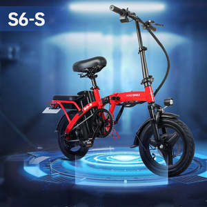 Scooter motorisé Honey Whale EB-HWS6SRED S6-S, moteur 350W, batterie 48V10.4AH, autonomie 40KM, freins à disque, couleur rouge, vélo électrique Honey Whale - Product Image 4
