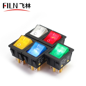 FILN KCD4 22*30mm 1NO1NC 4pin T85 "ON-OFF transparan penutup saklar <span class=keywords><strong>Rocker</strong></span> biasa tanpa lampu Led - Product Image 2