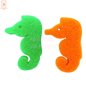 All Kinds Duck Shaped Pu <b>Sponge</b> 65 Density Kitchen Cleaning Bath <b>Sponges</b> Animal Shape <b>Yellow</b> Orange - Product Image 4