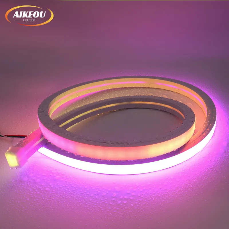 Modern sadelik peyzaj aydınlatma silikon akıllı şerit ışıkları 20*14mm Neon ışıkları