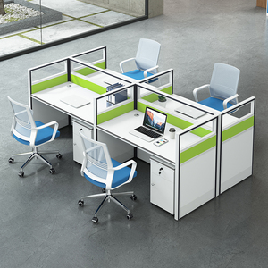 Văn phòng bằng gỗ Bàn nhân viên bảng Modular Bàn Mở văn phòng máy trạm với ngăn kéo - Product Image 1