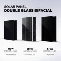 Topcon 580w bificiel panneau solaire noir complet verre transparent panneau solaire 800w module kit photovoltaïque tableau pour maison