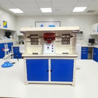 Machine automatique à double tête pour le nettoyage, le polissage, le ponçage et le dégrossissage des semelles en cuir