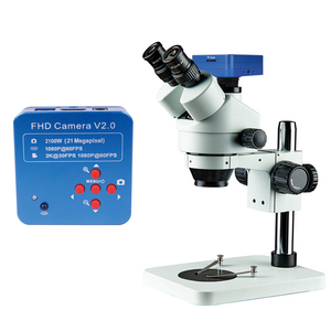 Microscopio estéreo trinocular 7-45X con cámara <span class=keywords><strong>digital</strong></span> de 2100W - Product Image 5