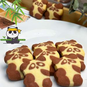 Galletas de Crema de Huevo Dulce en Forma de Panda, Bicolor, en Bolsa, para Lonchera Infantil, Recuerdo de Fiesta, Refrigerios Casuales - Product Image 5