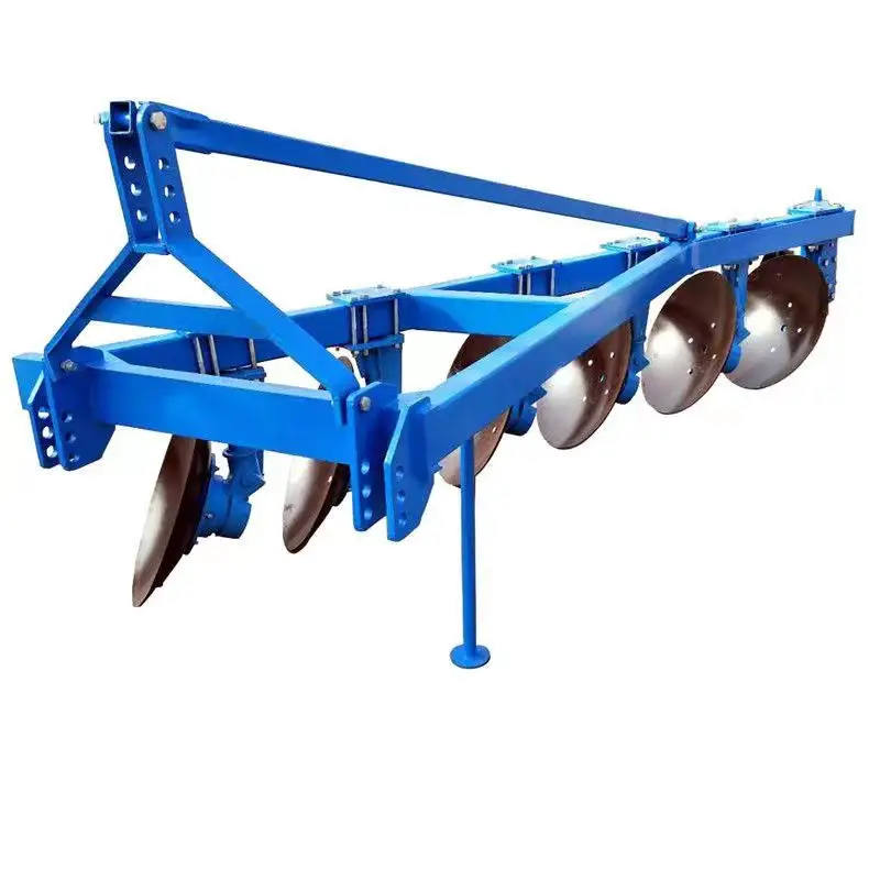 Single-Way Agricultural Four-Wheel Tractor Disc Plow 40-50hp PTO Diesel Power Rotary Tiller Steel Scraper Rotation Home Use