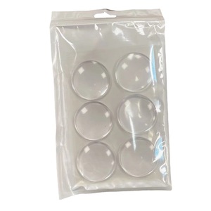 Round Glass Door <b>Stoppers</b> 6pcs Self-Adhesive Wall Protectors Circular Shape Clear Protective Buffer Blocks for Doors - Product Image 4