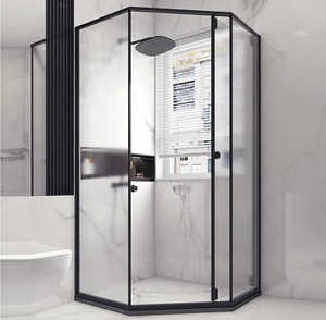 Esquina de ángulo Neo personalizada para <span class=keywords><strong>baño</strong></span> Interior, ducha de <span class=keywords><strong>vidrio</strong></span> templado independiente - Product Image 1