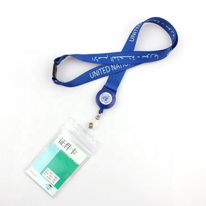 Bobine de carte nominative et d'insigne d'identification colorée personnalisée porte-lanière en polyester impression offset - Product Image 4