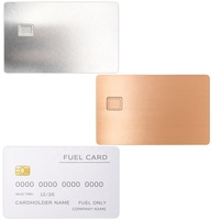 Carte magnétique RFID en acier inoxydable gravée au laser sur mesure avec puce 4442 pour banque, école, cadeaux promotionnels