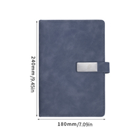 Carnet de notes A5 personnalisable en cuir PU souple de qualité supérieure avec fermeture magnétique métallique pour réunions de bureau ou cadeau d'entreprise