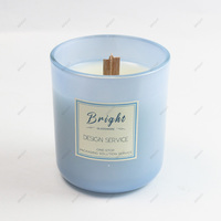 Échantillon gratuit 8oz 10 oz pots de bougies de luxe en verre parfumé de Noël avec couvercle et boîtes d'emballage pour la fabrication de bougies
