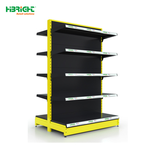 Black Double-sided <b>Wire</b> Mesh Gondola Shelving for Supermarket Retail - Product Image 3