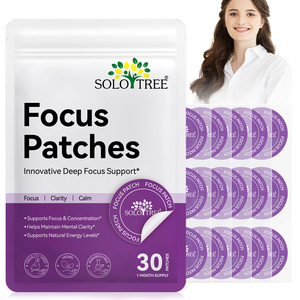 Patchs transdermiques SOLOTREE pour <span class=keywords><strong>la</strong></span> santé du système immunitaire Focus complexe de magnésium avec extrait de plantes Patchs nasaux et corporels - Product Image 1