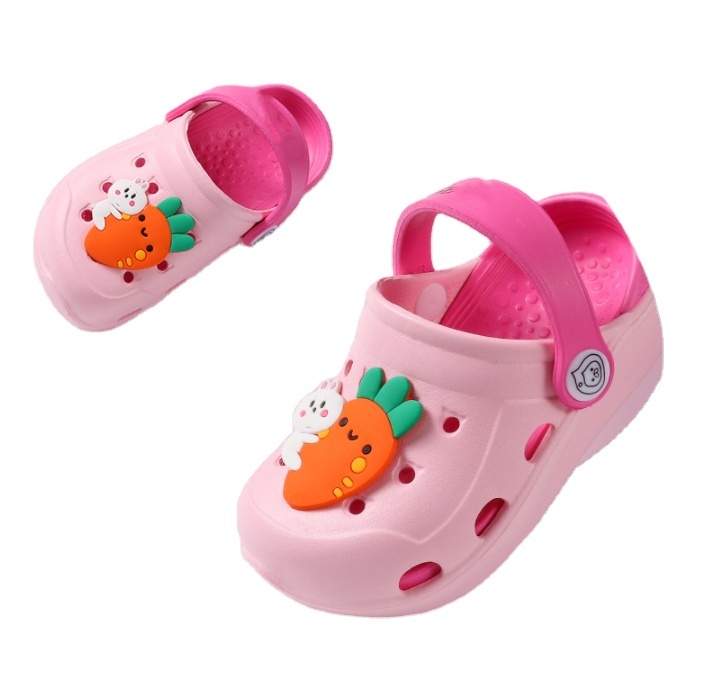 Croc летние пляжные сандалии садовые Сабо мультфильм EVA платформа перекрестная садовая обувь EVA водонепроницаемые мягкие для детей Сабо