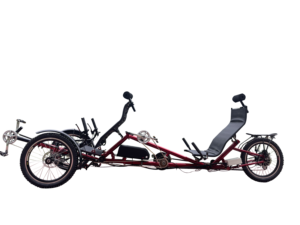 Famille Tricycle <span class=keywords><strong>couché</strong></span> <span class=keywords><strong>tandem</strong></span> électrique à 3 roues de 500 watts pour deux personnes avec assistance au pédalage pour les couples - Product Image 5