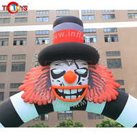 Arche Gonflable de Clown Effrayant pour Anniversaire, Design Unique, Résistante aux Intempéries, pour Extérieur