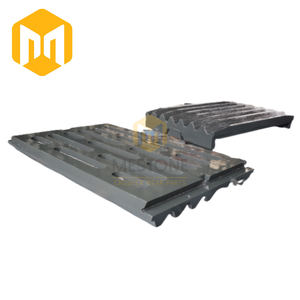 C100/C140 frantoio a mascelle parti di usura Mn18 Mn22 Manganese piastra fissa mobile mascella pressofusione 1 pezzo MSD- 814320037300 - Product Image 3