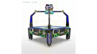 Machine d'arcade de hockey aérien multijoueur, jeu de hockey de table commercial à monnayeur avec éclairage LED interactif Funbear FBX-001