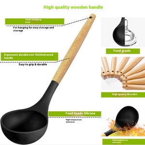 46 Pcs <b>Kitchen</b> <b>Gadgets</b> Heat Resistant Stainless Steel <b>Kitchen</b> Utensils Set Nonstick Silicone <b>Kitchen</b> Utensils Set With Holder - Product Image 2