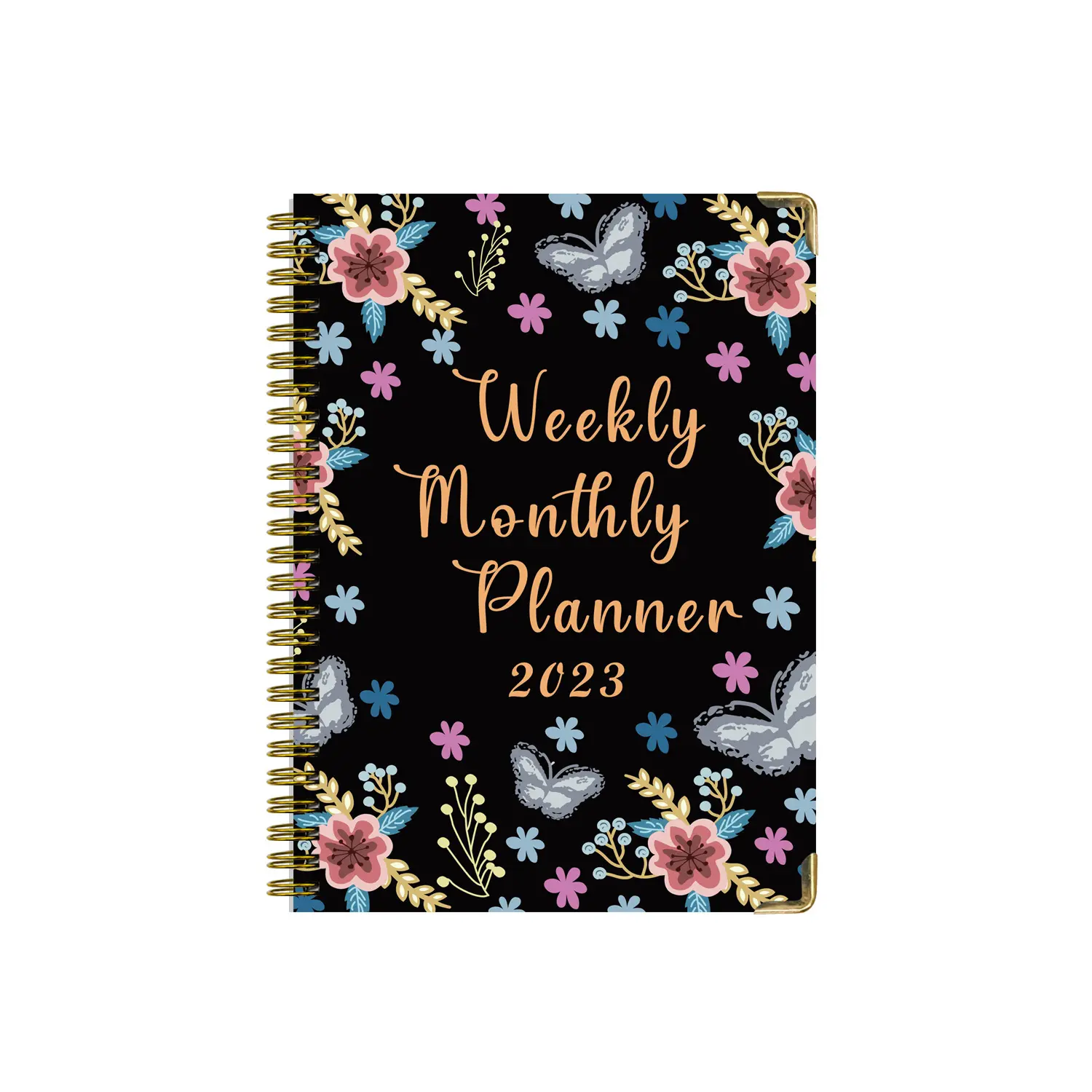 Perencana jadwal sampul keras mengikat kawat setiap hari mingguan buku rencana bulanan notebook pilihan yang disesuaikan tersedia