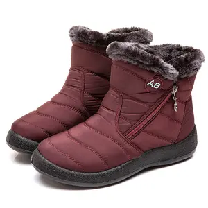 Women Boots Fashion Waterproof Snow Boots For Winter Shoes Women Casual Lightweight Ankle Botas Warm Winter Boots