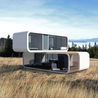 Maison préfabriquée de luxe à 5 chambres et 3 salles de bain, en conteneur de 20 pieds, avec design résistant aux ouragans, type Apple Cabin, pour la Nouvelle-Zélande et l'Australie