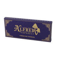 Boîte-cadeau de barre de chocolat de luxe personnalisée écologique estampage à chaud gaufrage impression UV sur l'emballage des aliments pour chocolats de qualité supérieure