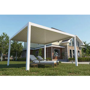Kits de pergola motorisés <span class=keywords><strong>en</strong></span> aluminium pour jardin, à lames orientables - Product Image 4