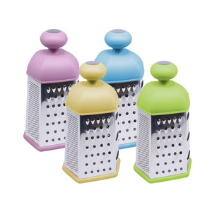 Kitchen Gadgets Stainless Steel 6 Sided Box Grater Cheese Fruit Vegetable 6 in 1 Kitchen Grater Zester