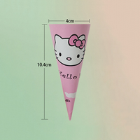 Manchon de protection pour cornet de crème glacée en papier imprimé personnalisé, certifié FDA et BRC, simple paroi, en kraft avec feuille d'aluminium