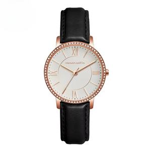 Reloj de Cuarzo para Mujer al por Mayor, con Bisel de Cristal, Correa de Malla de Acero Inoxidable en Oro Rosa, Estilo Minimalista, Casual y de Negocios - Product Image 5