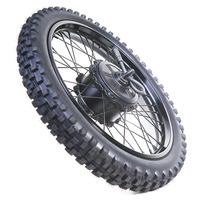 Roue de moteur noire d'origine avec pneu pour vélo électrique 24*2.0 pouces OUXI GT2000, accessoires pour VTT électrique tout-terrain