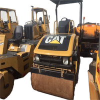 Mini compacteur pas cher 3 tonnes d'occasion chat mini rouleau compresseur chenille CB-334D petit compacteur de route rouleau à double tambour à vendre
