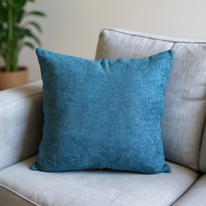 Cuscino in Denim Grigio-Blu 45*45, Cojin per Seduta e Cuscino Decorativo - Product Image 3