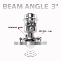 Transmisor de Radar de Nivel de Líquido Continuo, Protección IP68, Precisión de 1 mm, Frecuencia de 76-81 GHz, Estructura de Aluminio y Acero Inoxidable 1