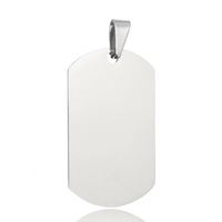 Großhandel einfarbig personalisiertes individuelles Logo Name Adresse Telefon Text QR-Code Gravur Platte Edelstahl Haustier-Hundehalsband Identifikationsetikett