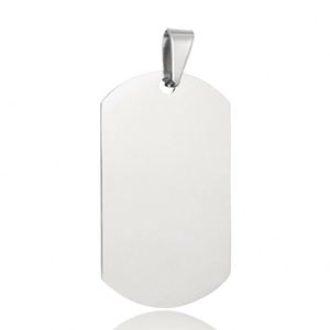 Vente en gros vierge personnalisé Logo personnalisé nom adresse téléphone texte QR code gravure plaque en acier inoxydable collier de chien étiquette d'identification - Product Image 6