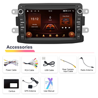 Radio para Auto Podofo de 7 Pulgadas, 2+64G, para Renault, Dacia, LADA, Tipo-C, CarPlay Inalámbrico y Android Auto, GPS, WIFI, Venta al por Mayor, Fábrica OEM/ODM