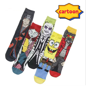 Hot Bán Tùy Chỉnh Phim Hoạt Hình In Ấn Vớ Unisex 360 Kỹ Thuật Số In Thăng Hoa Vớ Thể Thao Hạnh Phúc Vui Vớ - Product Image 3