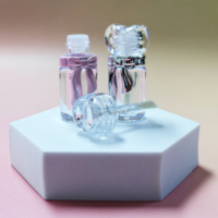 Emballage cosmétique, nouveau design mignon en forme de cœur, design nœud papillon, matériau AS PETG, tube pour gloss à lèvres, gloss à lèvres pour le maquillage