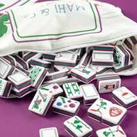 Set Mahjong Amerika Motif Anggur Kustom 160 Ubin Akrilik dengan Joker untuk Hadiah Pecinta Anggur