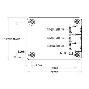Bốn dây Thông tin liên lạc nhiệt độ ban điều khiển một phần duy nhất cho thiết bị điện tử y tế phân tích cụ lase - Product Image 3